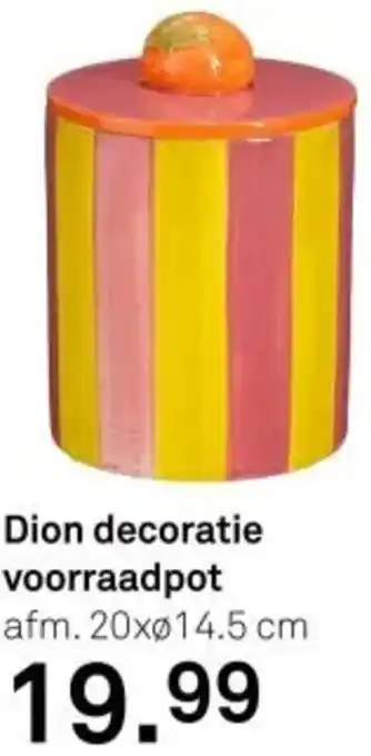 Karwei Dion decoratie voorraadpot aanbieding