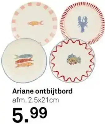 Karwei Ariane ontbijtbord aanbieding