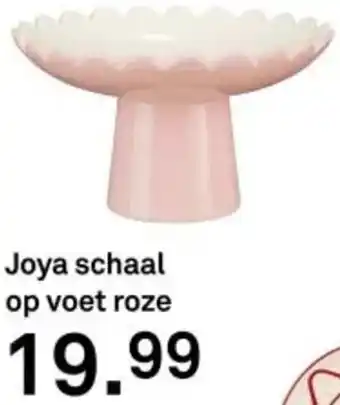 Karwei Joya schaal op voet roze aanbieding