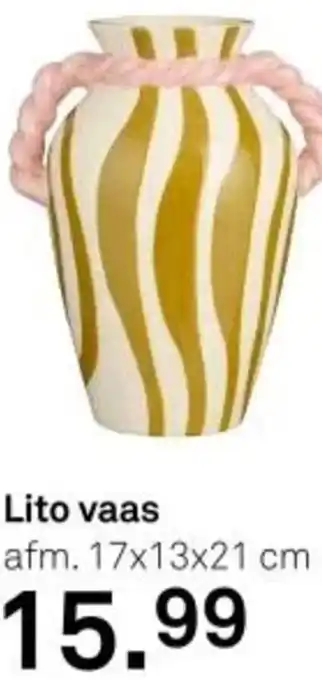 Karwei Lito vaas aanbieding