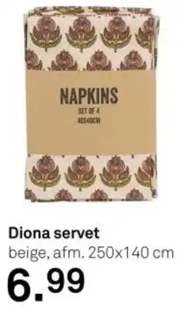 Karwei Diona servet aanbieding