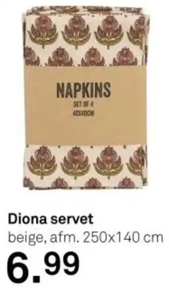 Karwei Diona servet aanbieding