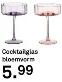 Karwei Cocktailglas bloemvorm aanbieding