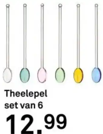 Karwei Theelepel set van 6 aanbieding
