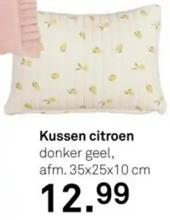 Karwei Kussen citroen aanbieding