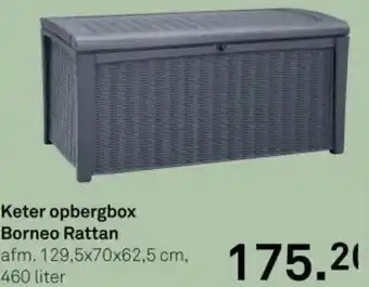 Karwei Keter opbergbox Borneo Rattan aanbieding