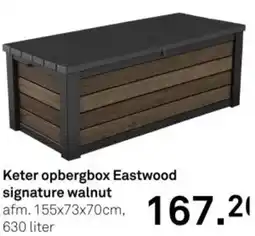 Karwei Keter opbergbox Eastwood signature walnut aanbieding