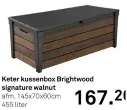 Karwei Keter kussenbox Brightwood signature walnut aanbieding