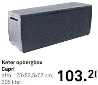 Karwei Keter opbergbox Capri aanbieding