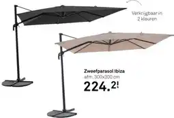 Karwei Zweefparasol Ibiza aanbieding