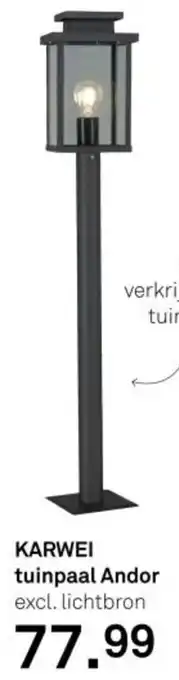 Karwei KARWEI tuinpaal Andor aanbieding