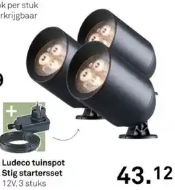 Karwei Ludeco tuinspot Stig startersset aanbieding