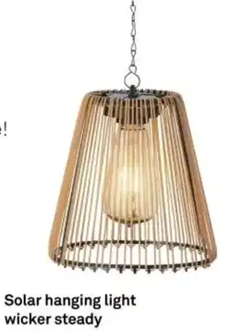 Karwei Solar hanging light wicker steady aanbieding