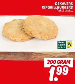 Dekamarkt Dekavers kipgrillburgers aanbieding