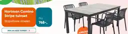 Van der Garde tuinmeubelen Hartman Comino Stripe tuinset aanbieding