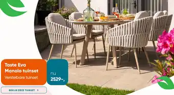 Van der Garde tuinmeubelen Taste Eva Manolo tuinset aanbieding