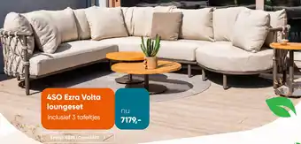 Van der Garde tuinmeubelen 4SO Ezra Volta loungeset aanbieding