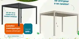 Van der Garde tuinmeubelen Lamellen overkappingen aanbieding