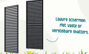 Van der Garde tuinmeubelen Louvre schermen. aanbieding