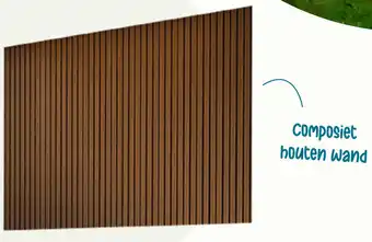Van der Garde tuinmeubelen Composiet houten wand aanbieding