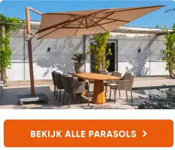 Van der Garde tuinmeubelen ALLE PARASOLS aanbieding