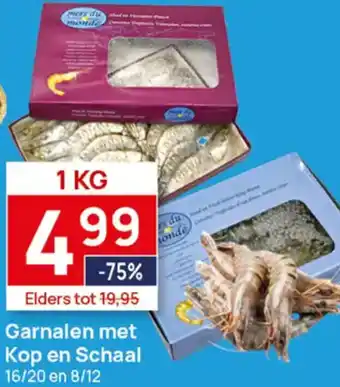 Butlon Garnalen met Kop en Schaal aanbieding