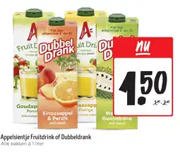 Jumbo Appelsientje Fruitdrink of Dubbeldrank aanbieding