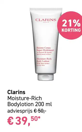 Mooi parfumerie Clarins Moisture aanbieding