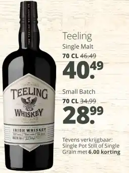 Mitra Teeling Small Batch aanbieding