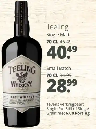 Mitra Teeling Small Batch aanbieding