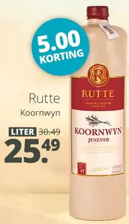 Mitra Rutte Koornwyn aanbieding