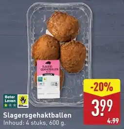 ALDI Slagersgehaktballen aanbieding