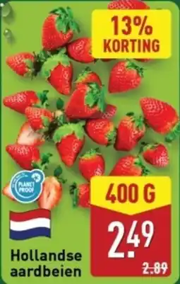 ALDI Hollandse aardbeien aanbieding