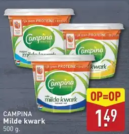 ALDI Campina milde kwark aanbieding