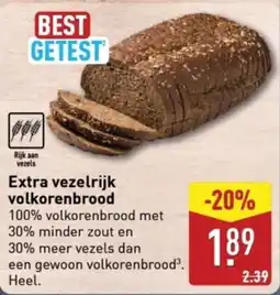 ALDI Extra vezelrijk volkorenbrood aanbieding