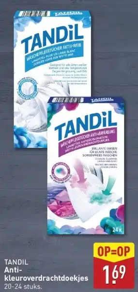 ALDI Tandil anti kleuroverdrachtdoekjes aanbieding