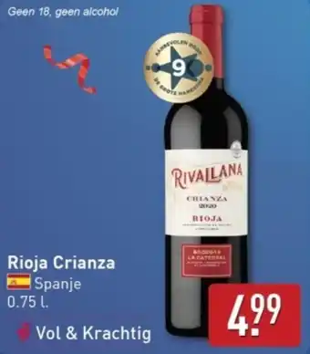 ALDI Rioja Crianza aanbieding
