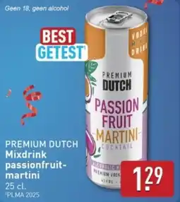 ALDI Premium dutch mixdrink passionfruit martini aanbieding