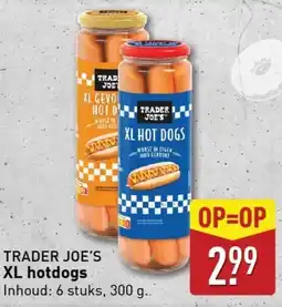 ALDI Trader joe's XL hotdogs aanbieding