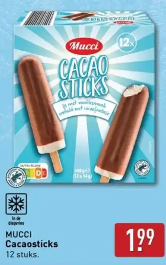 ALDI Mucci cacaosticks aanbieding
