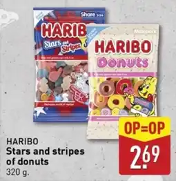 ALDI Haribo stars and stripes of donuts aanbieding