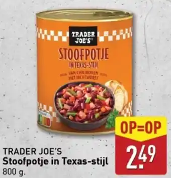 ALDI Trader joe's stoofpotje in texas-stijl aanbieding
