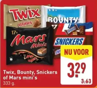 ALDI Twix bounty snickers of mars mini's aanbieding