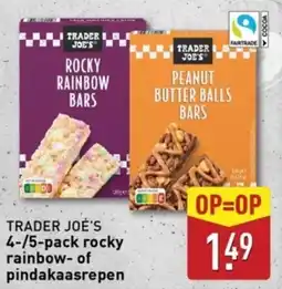 ALDI Trader joe's rocky rainbow of pindakaasrepen aanbieding