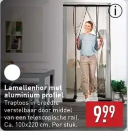 ALDI Lamellenhor met aluminium profiel aanbieding