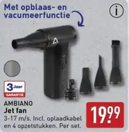 ALDI Ambiano jet fan aanbieding