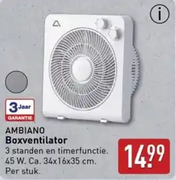 ALDI Ambiano boxventilator aanbieding