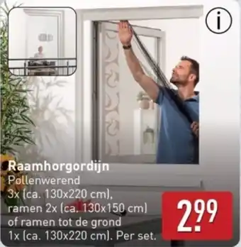 ALDI Raamhorgordijn pollenwerend aanbieding