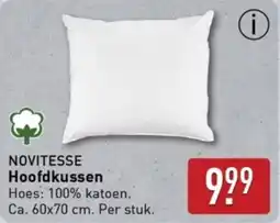 ALDI Novitesse hoofdkussen aanbieding