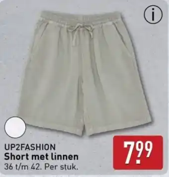 ALDI Up2fashion short met linnen aanbieding